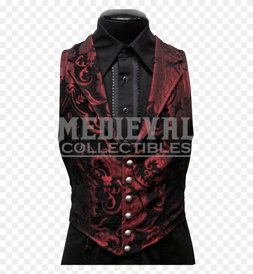 462x851 Gothic Red And Black Suit, Clothing, Apparel, Jacket HD PNG Download