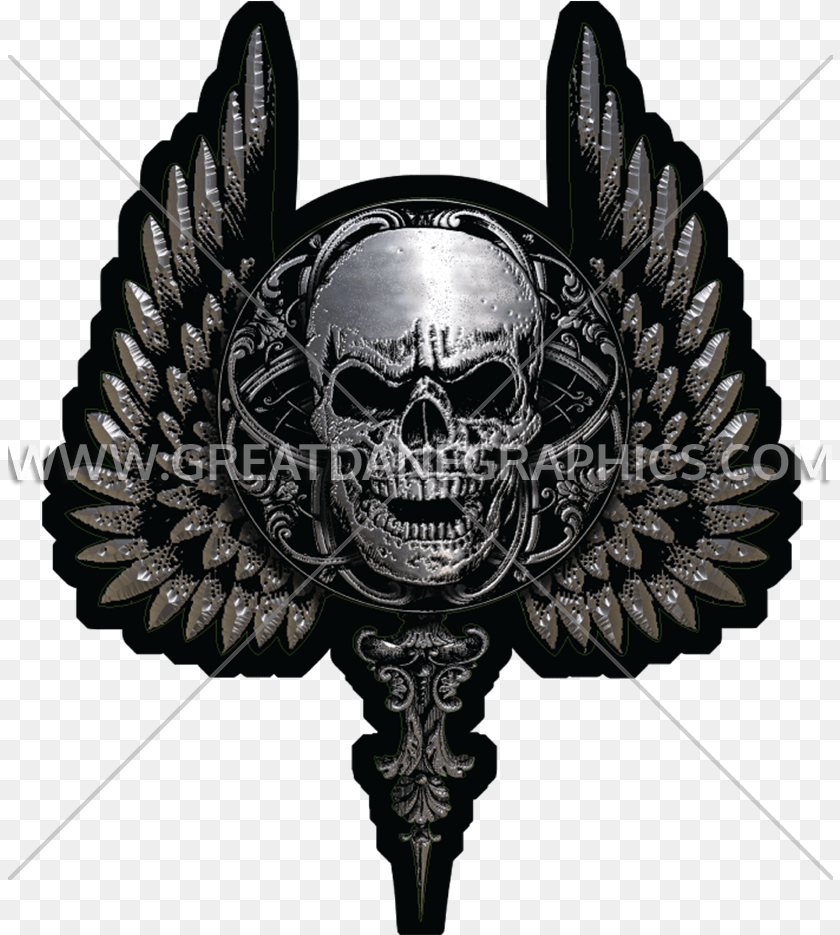 Gothic Skull, Symbol, Logo, Emblem, Accessories Sticker PNG