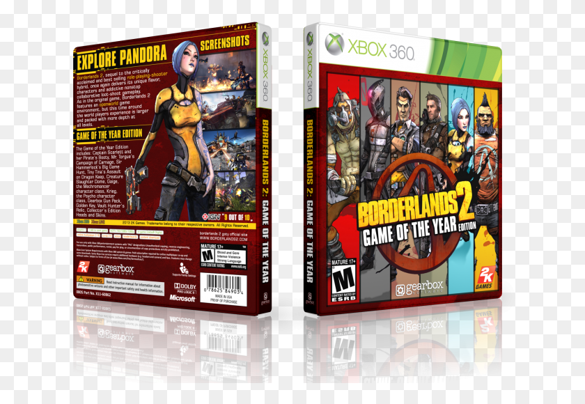 641x520 Goty Box Art Cover Borderlands, Person, Human, Poster HD PNG Download