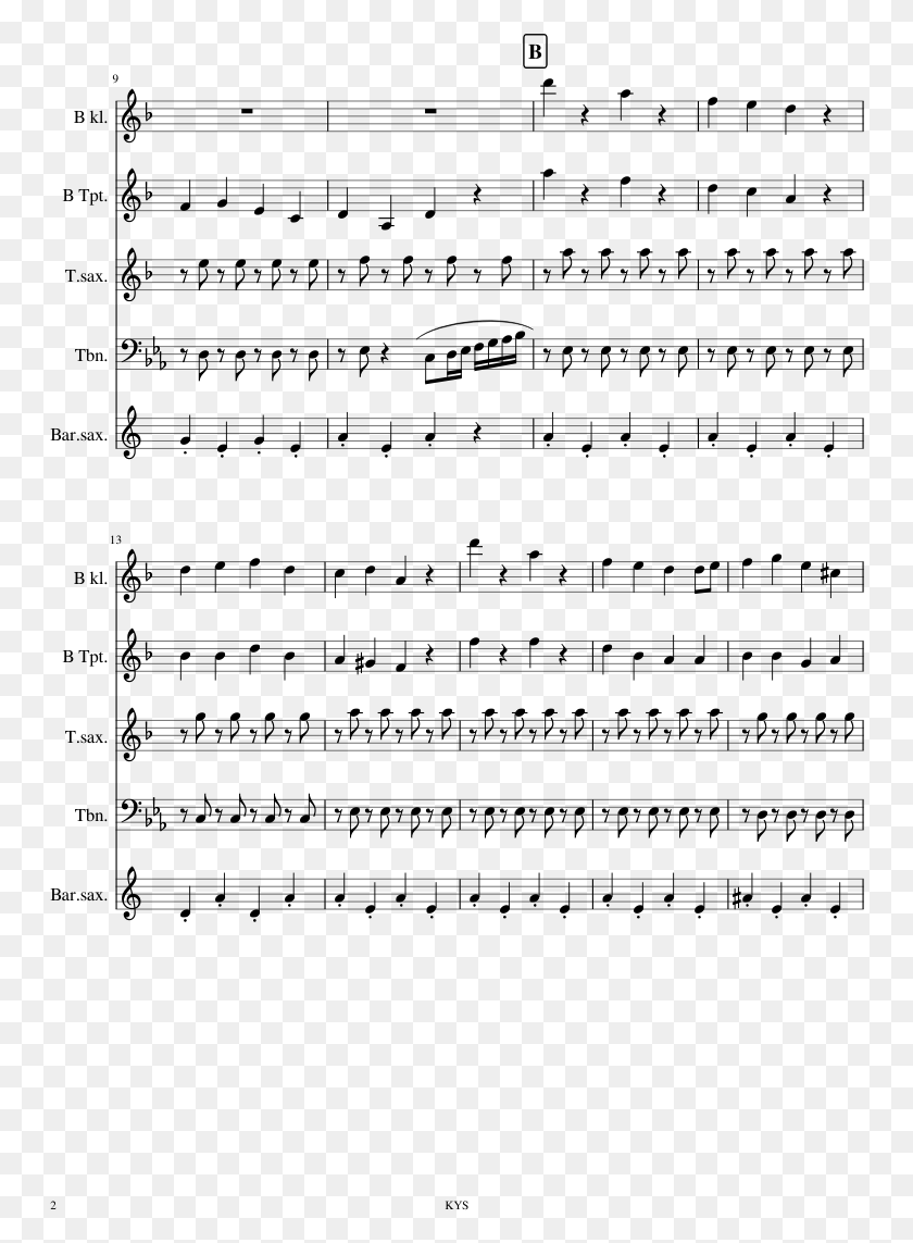 750x1083 Gourmet Race Sheet Music Composed By Handiball 2 Of Chorales For French Horn, Gray, World Of Warcraft HD PNG Download
