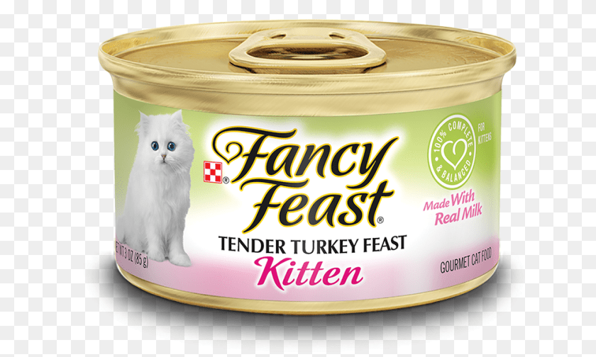 1000x600 Gourmet Wet Kitten Food With Turkey Fancy, Aluminium, Can, Canned Goods, Tin Sticker PNG