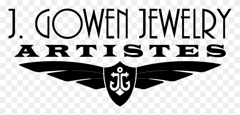 4398x1935 Gowen Jewelry Artistes Emblem, Text, Stencil, Symbol HD PNG Download