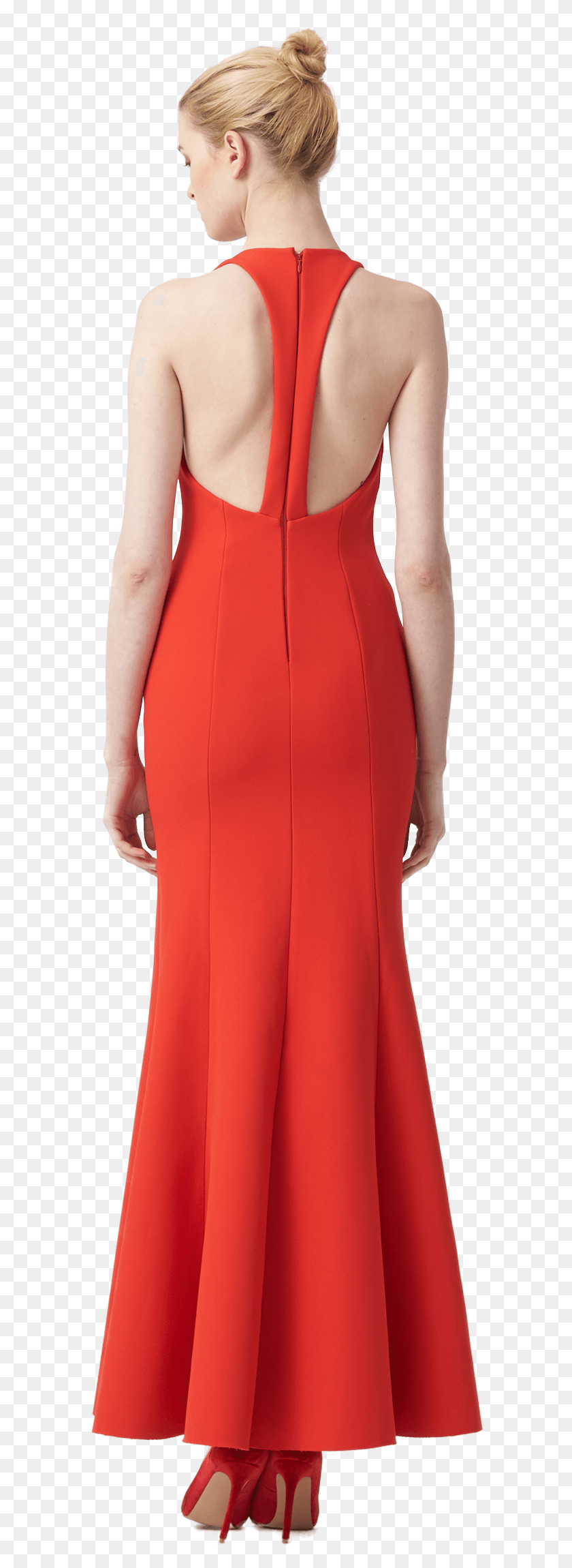 586x2240 Gown, Clothing, Apparel, Person HD PNG Download