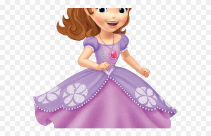 581x481 Gown Clipart Sofia The First Sofia The First Images Free, Doll, Toy, Wedding Gown HD PNG Download