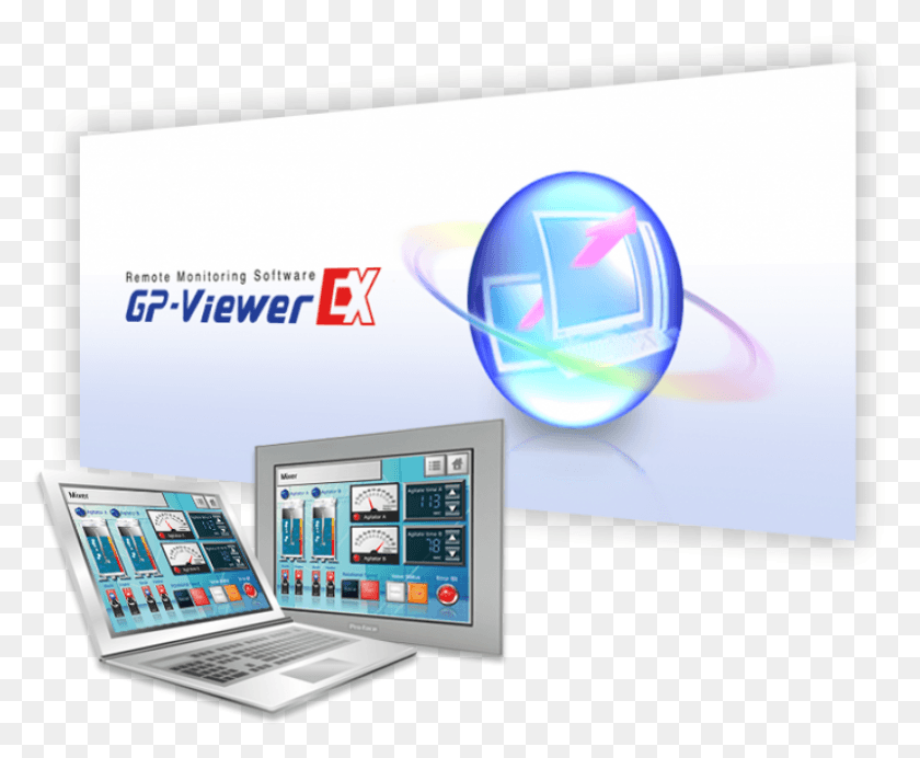 800x649 Descargar Pnggpviewerex Series Top Proface Gp Viewer Ex, Laptop, Pc, Computadora Hd Png
