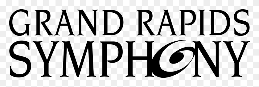 1200x343 Gr Symphony Logo 2018 W1200 Grand Rapids Symphony, Text, Number, Symbol HD PNG Download