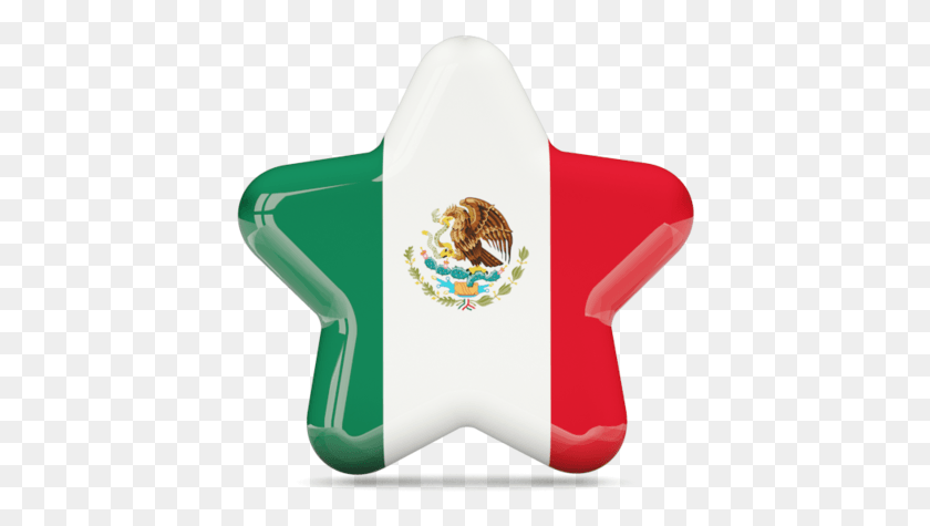 414x415 Граафикс Флаги Мексики Звезда С Мексиканским Флагом, Животное, Символ, Медоносная Пчела Hd Png Скачать