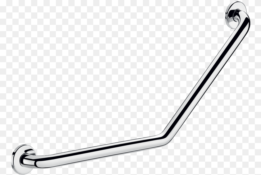 774x563 Grab Bar 135 Polished Stainless Steel 2 Fixing Delabie, Handle, Handrail, Hockey, Ice Hockey Sticker PNG