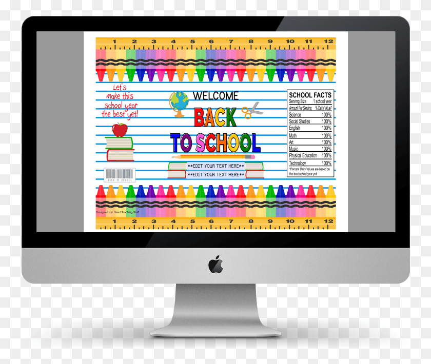 759x650 Grab These Free Back To School Chip Bag Printables Computer Monitor, Monitor, Screen, Electronics HD PNG Download