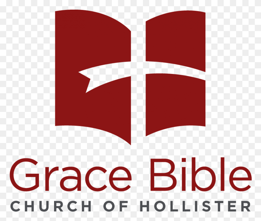 818x683 Grace Bible Church Of Hollister Logo Bible Logo, Word, Symbol, Text HD PNG Download