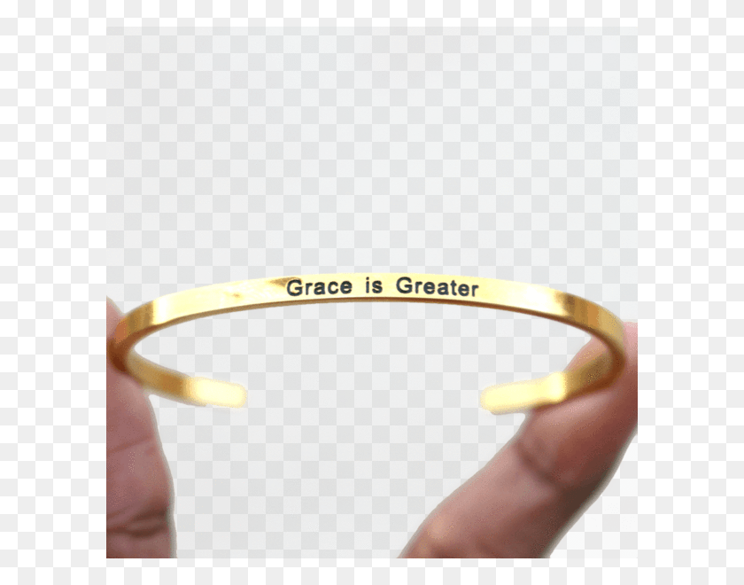 600x600 Grace Is Greater Braceletsbangles Bangle, Accessories, Accessory, Person HD PNG Download
