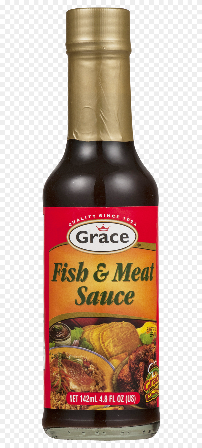 495x1801 Gracekennedy Grace Fish Amp Meat Sauce Australia Soy Sauce Label, Beer, Alcohol, Beverage HD PNG Download
