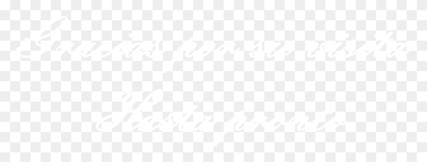 1190x396 Грасиас Пор Су Визита Бланко Логотип Джона Хопкинса Белый, Текст, Почерк, Каллиграфия Png Скачать