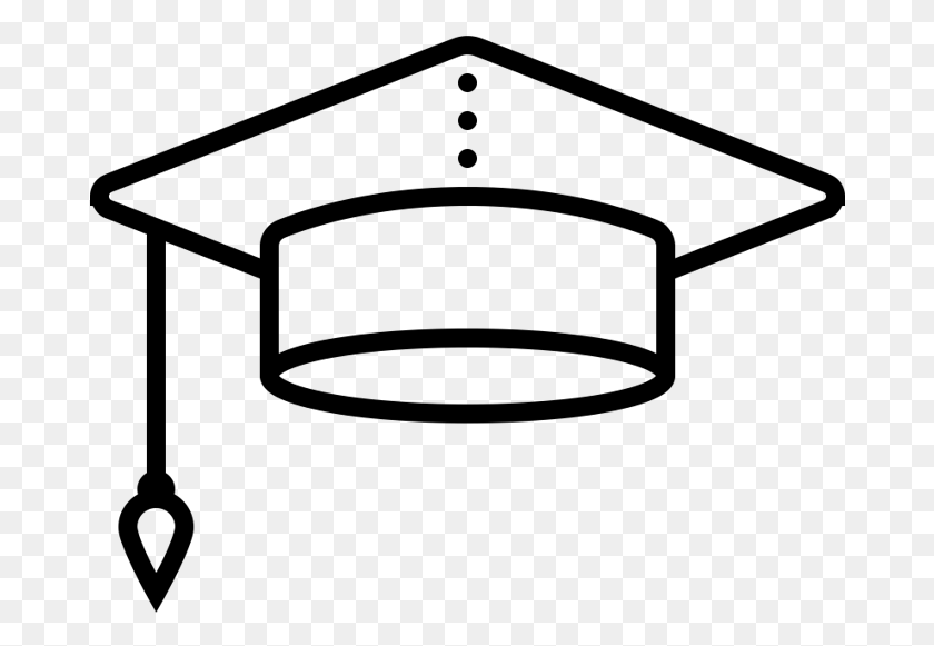 680x521 Graduation Cap Svg Icon, Gray, World Of Warcraft HD PNG Download