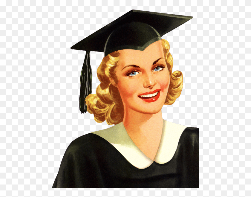 495x602 Graduation Girl Vector, Person, Human, Hat HD PNG Download