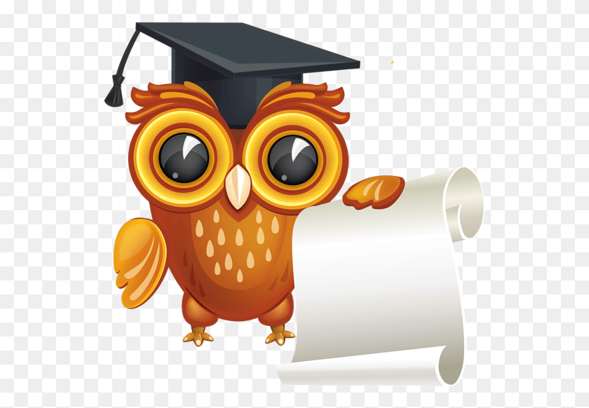 545x522 Graduation Owl Owl Graduation Clipart, Toy, Paper, Paper Towel HD PNG Download
