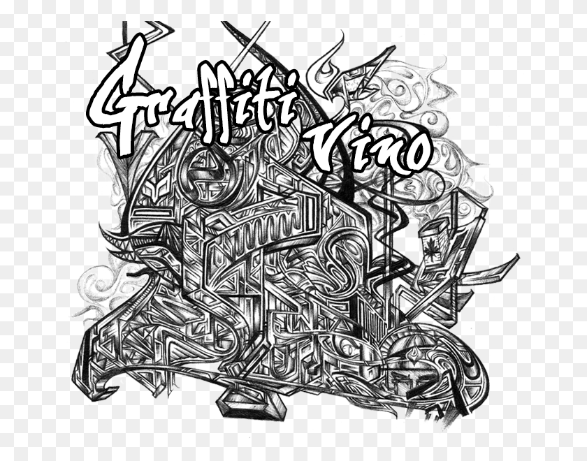660x600 Graffiti Wine Illustration, Doodle HD PNG Download