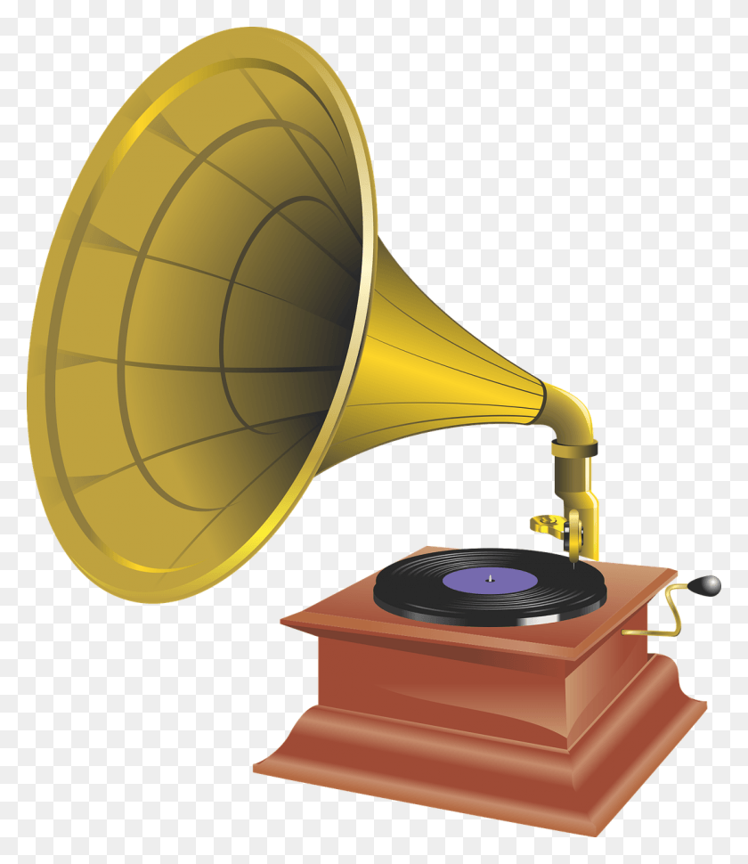 1097x1280 Gramophone Music Record Old Music Vector, Horn, Brass Section, Musical Instrument HD PNG Download