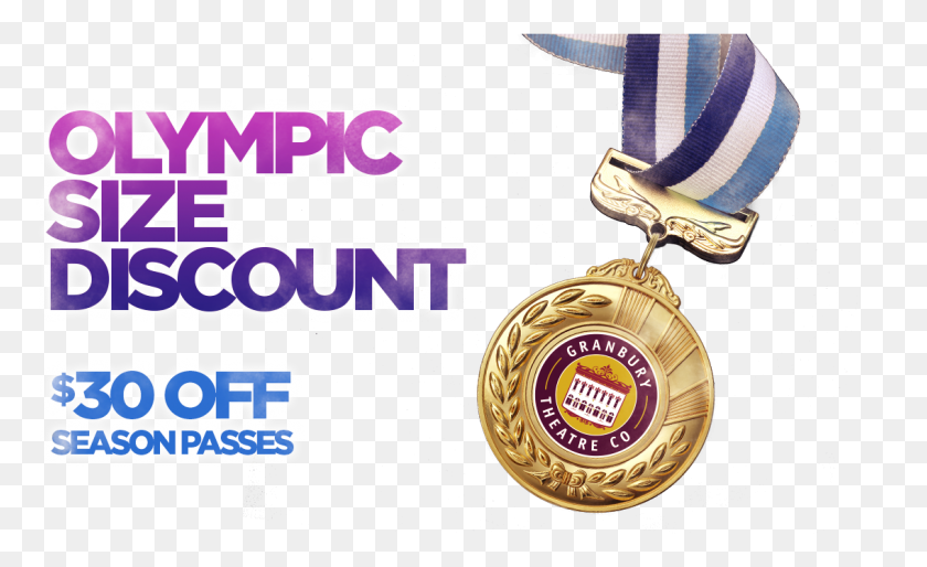 1133x660 Granbury Theatre Company Is Offering An Olympic Size Emblem, Gold, Trophy, Gold Medal HD PNG Download