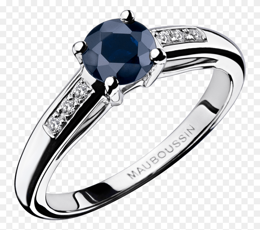 752x683 Grand Mot D39amour Engagement Ring Bague Saphir Bleu Mauboussin, Accessories, Accessory, Jewelry HD PNG Download