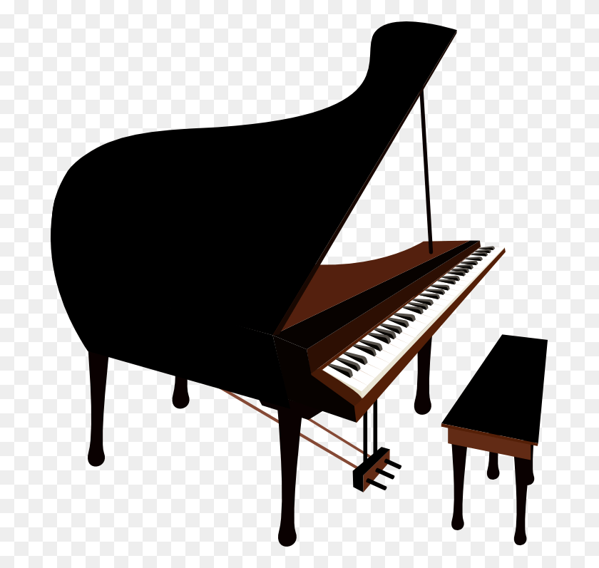 697x737 Piano De Cola En El Escenario, Piano, Actividades De Ocio, Instrumento Musical Hd Png