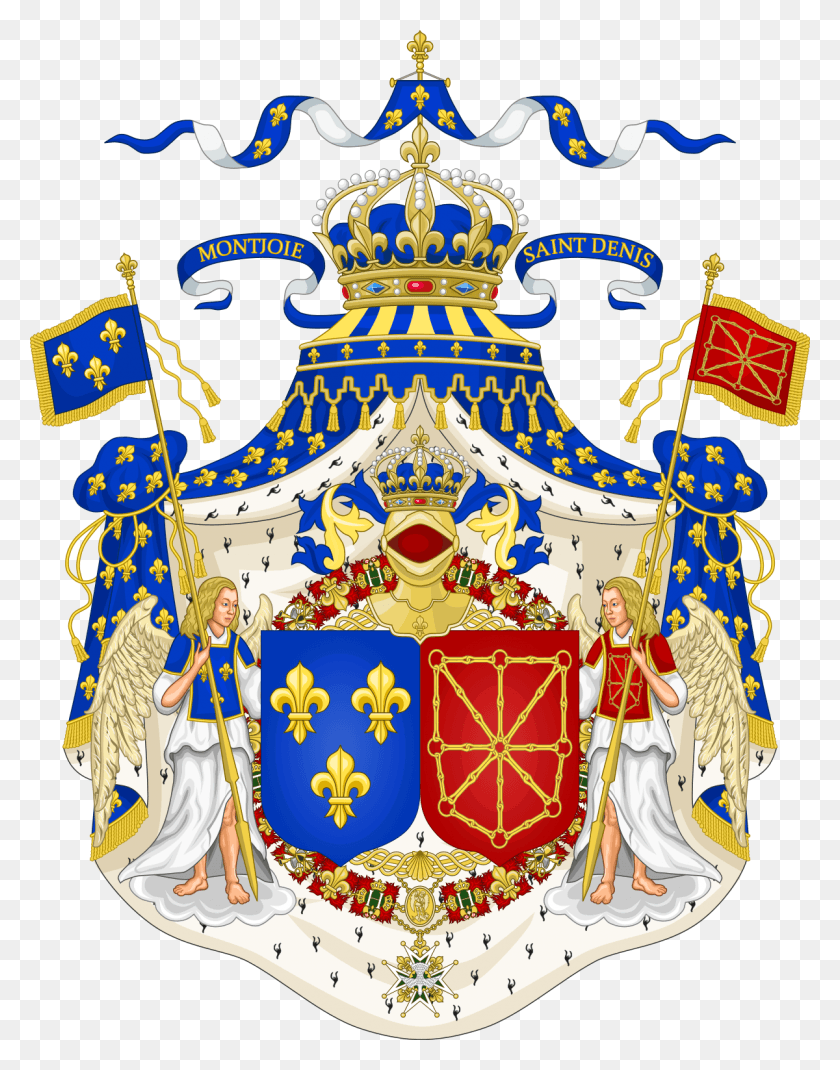 1200x1555 Grand Royal Coat Of Arms Of France Amp Navarre Coat Of Arms Of France, Person, Human HD PNG Download