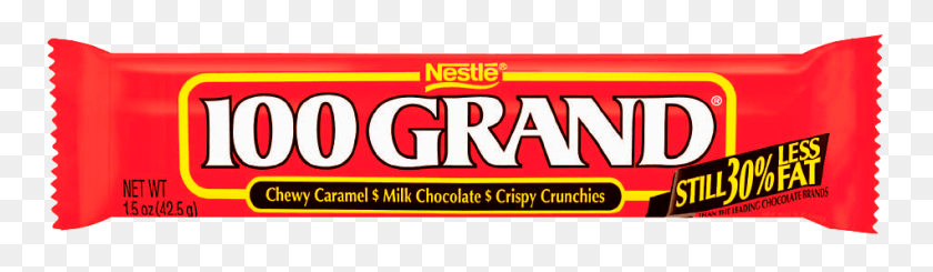 758x185 Descargar Png Grand The 100 Grand Candy Sin Fondo, Dulces, Alimentos, Confitería Hd Png