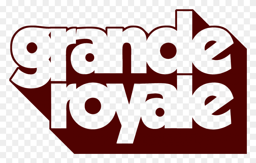 2517x1537 Grande Royale Logo Full Black Grande, Text, Alphabet, Word HD PNG Download