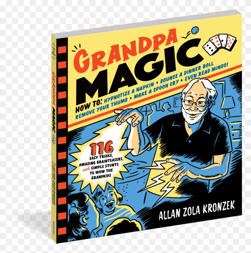 979x989 Grandpa Magic Book Poster, Advertisement, Person, Human HD PNG Download