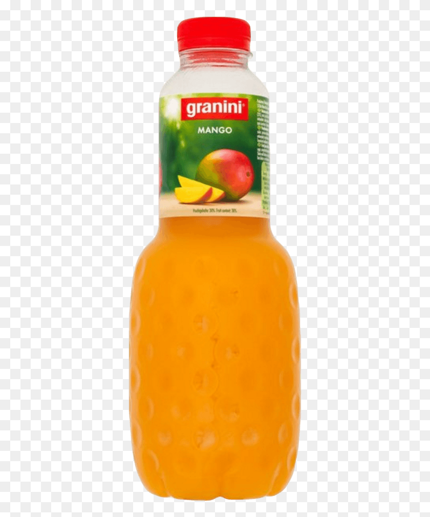341x949 Granini Mango Juice Bottle 1 L Napj Mango, Beverage, Drink, Plant HD PNG Download