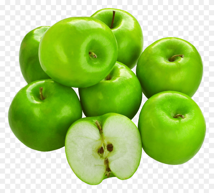 1663x1484 Descargar Png Granny Smith Manzanas Maduras Granny Smith Apple, Planta, Fruta, Alimentos Hd Png