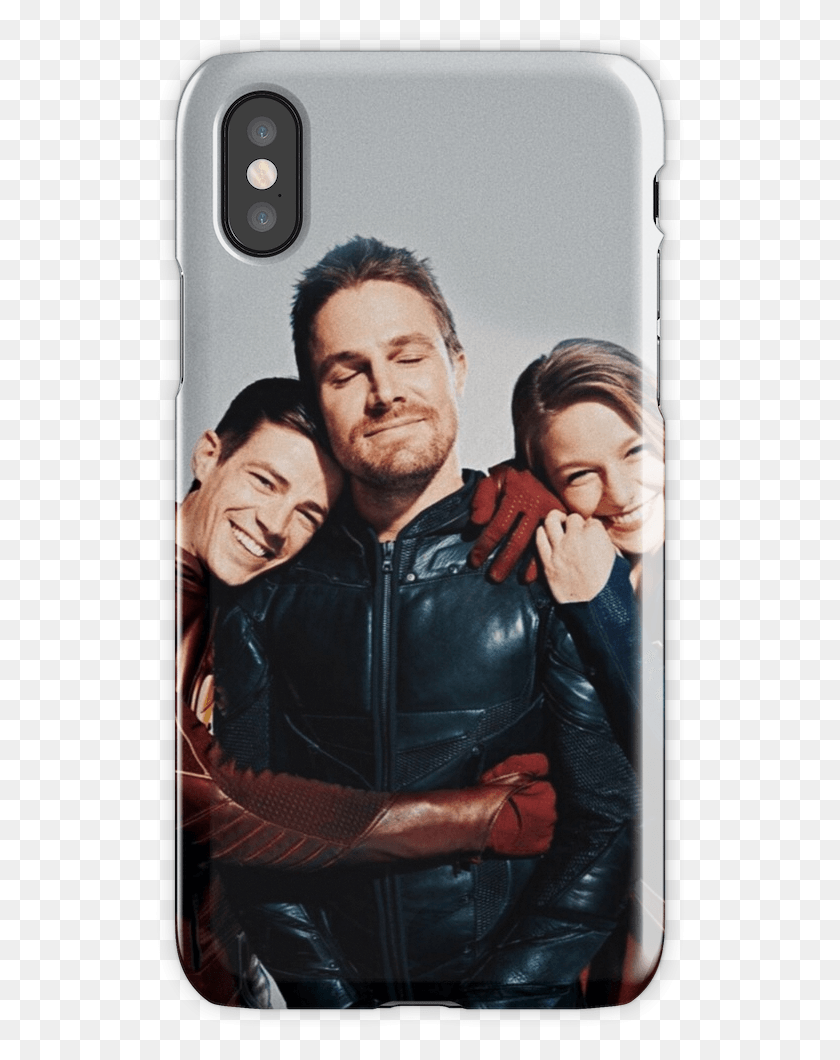 534x1000 Grant Gustin Iphone X Snap Case Grant Gustin Melissa Benoist And Stephen Amell, Clothing, Apparel, Jacket HD PNG Download
