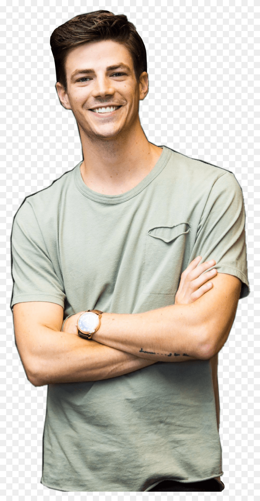 921x1839 Grantgustin Sticker Grant Gustin, Person, Human, Clothing HD PNG Download