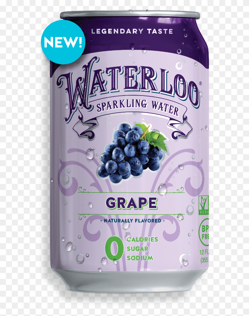 580x1005 Grape Soda Waterloo Sparkling Water Grape, Plant, Grapes, Fruit HD PNG Download