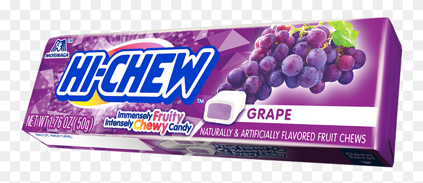 758x303 Grape Stick Hi Chew, Gum, Food, Plant HD PNG Download