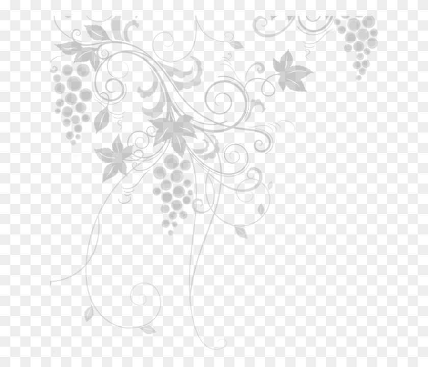 646x660 Grape Vine Border Grape Pattern, Graphics, Floral Design Descargar Hd Png