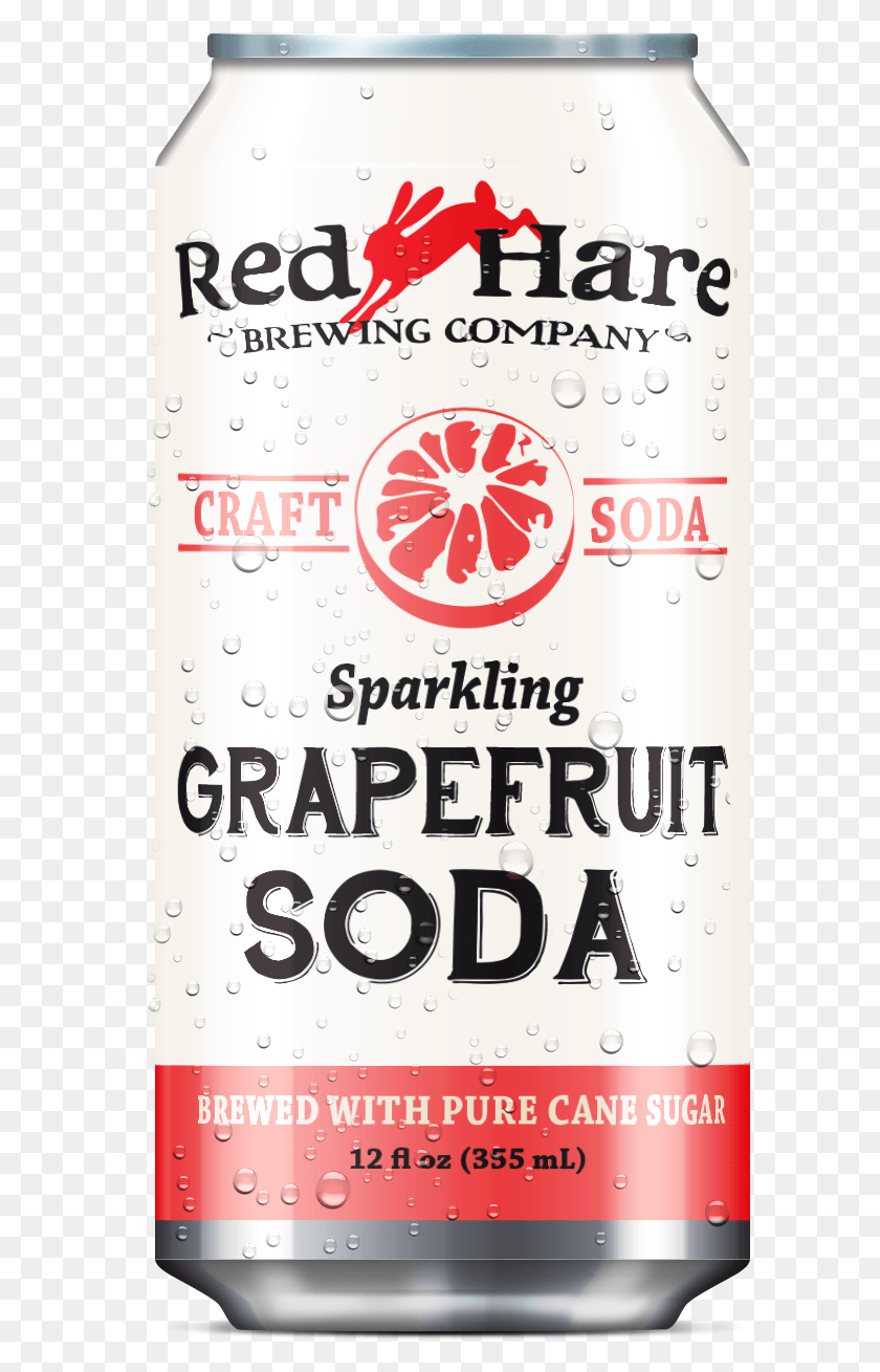 592x1249 Grapefruit Soda Can Red Hare Brewery, Advertisement, Poster, Text HD PNG Download