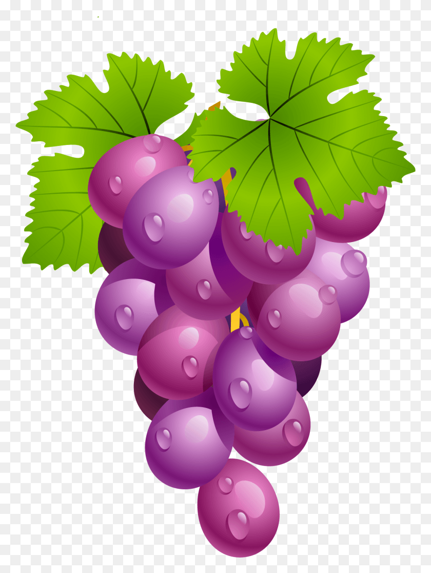 1321x1787 Grapes With Leaves Clipart Picture Grapes Fruit Clip Art, Plant, Food, Balloon HD PNG Download