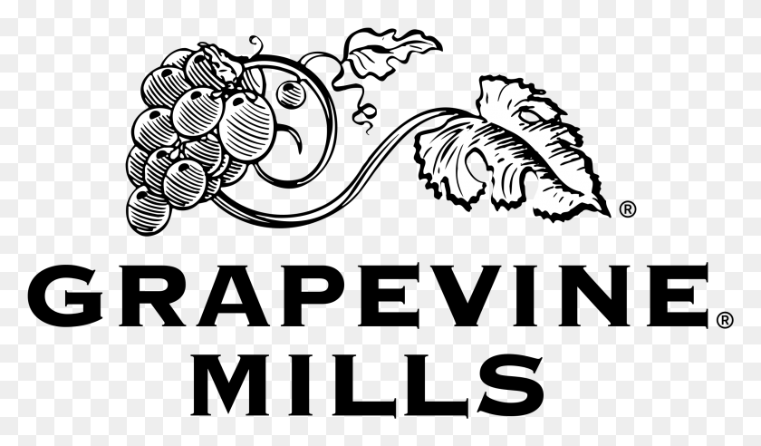 2191x1215 Grapevine Mills Logo Transparent Grapevine Mills Mall Logo, Graphics, Floral Design HD PNG Download