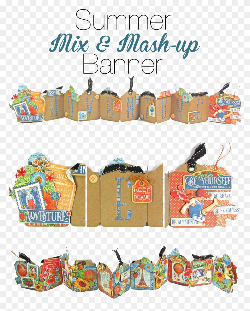 1948x2466 Graphic 45 Presents A Summer Mix Amp Mash Up Banner Amp HD PNG Download