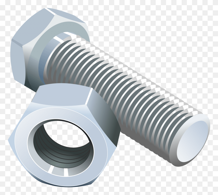 2400x2132 Graphic Black And White A Bolt Medium Image Bolt And Nut, Screw, Machine, Cylinder HD PNG Download