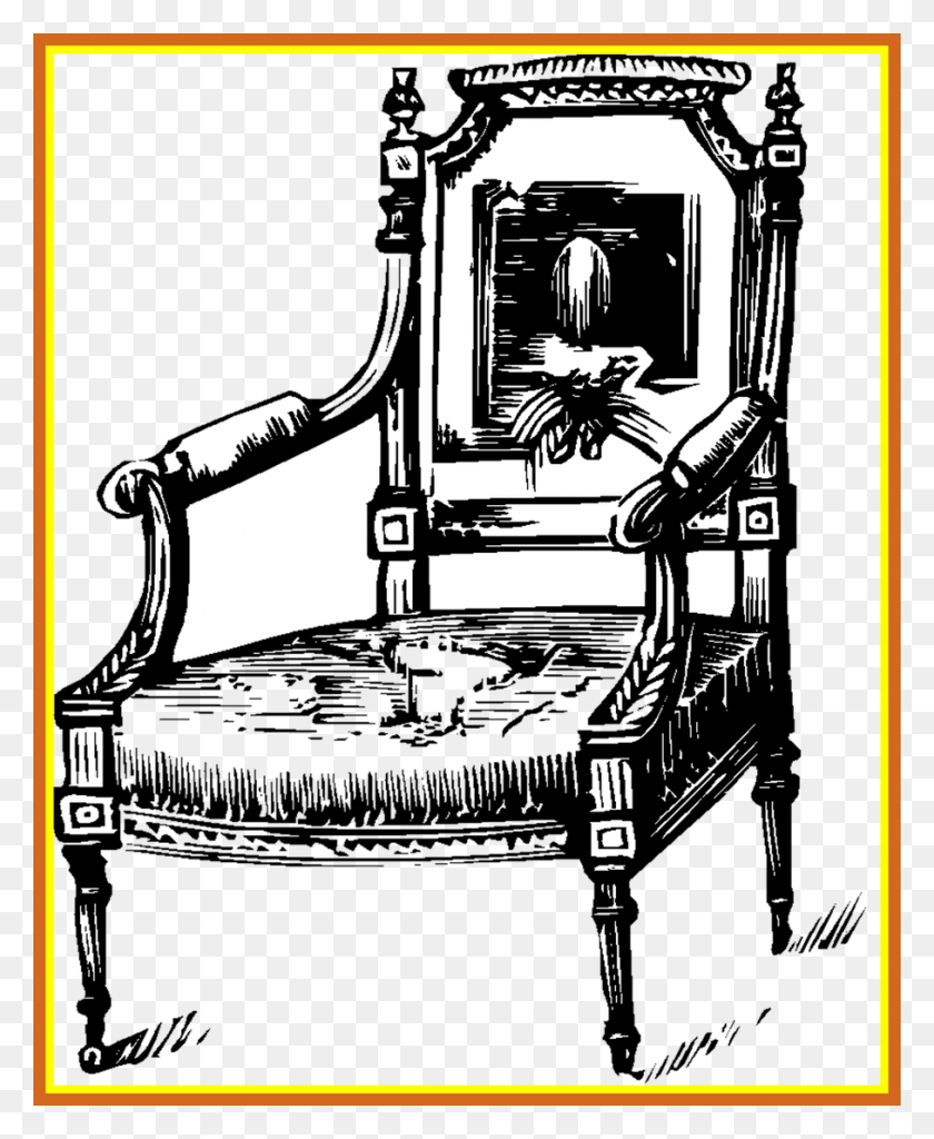 908x1123 Graphic Black And White Shocking Home Decor Table Vintage Chair, Furniture, Throne HD PNG Download