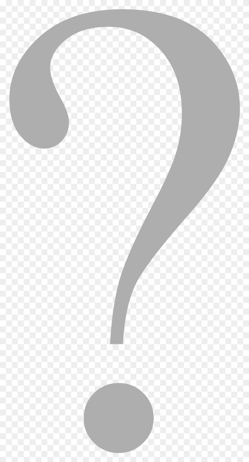 810x1555 Graphic Black And White Stock File Grey Svg Wikimedia Grey Question Mark Vector, Plant, Food HD PNG Download