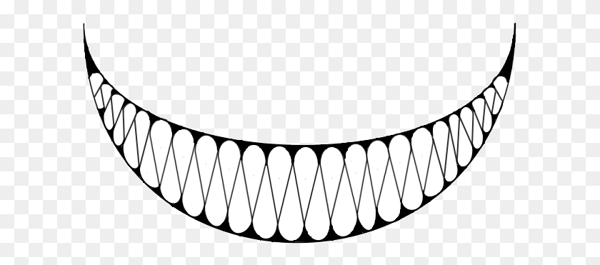 609x311 Graphic Collection Of Free Teeth On Ubisafe Teeth Creepy Smile, Spiral, Coil HD PNG Download