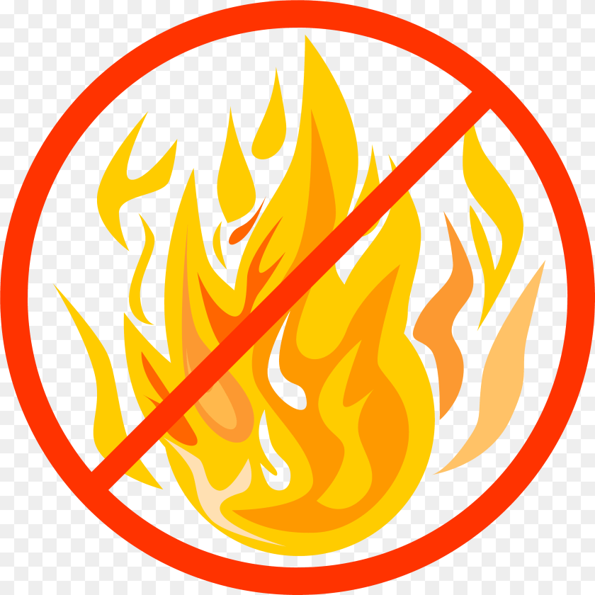 3887x3887 Graphic For Open Fire Ban Gluten Black And White, Flame PNG