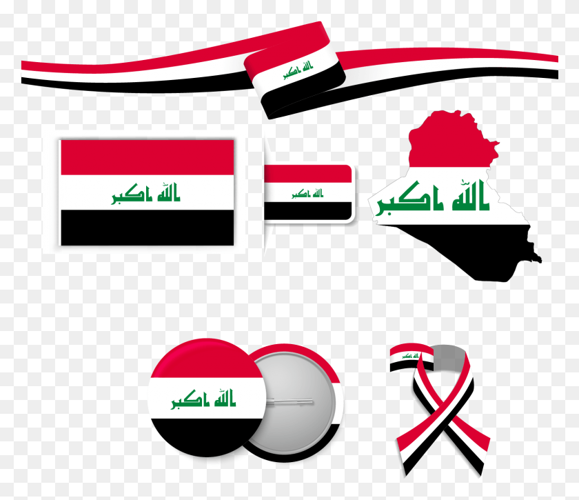 1530x1306 Graphic Free Library Flag Of Iraq Flag Of Iraq Flag Iraq Flag, Text, Label, Logo HD PNG Download