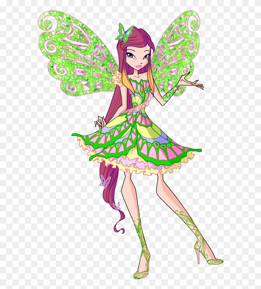 604x871 Graphic Free Roxy Butterflix Design By Forgotten Winx Club Season 7 Roxy Butterflix, Costume, Graphics HD PNG Download