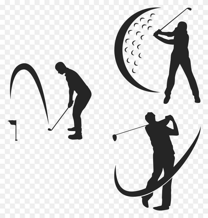2244x2355 Graphic Free Stock Sport Tee Play Transprent Free Vector Golfers, Person, Human, Sports HD PNG Download