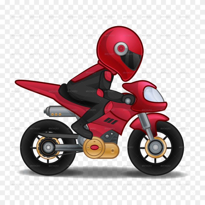 2023x2023 Graphic Freeuse Motorbike By Pasilan Graphicriver Motorbike Vector, Lawn Mower, Tool, Vehicle HD PNG Download