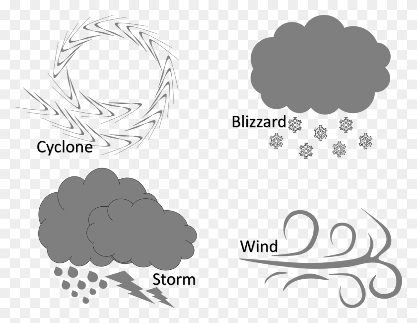 1600x1212 Graphic Freeuse Natural Disaster Free Creationz Black And White Wind Hail Clipart, Text, Graphics HD PNG Download
